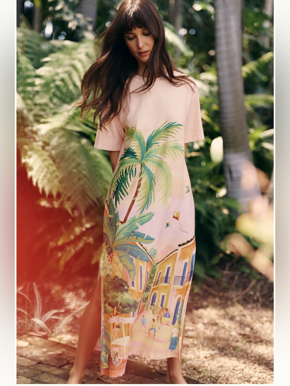 NWT Farm Rio Graphic T-shirt Dress S